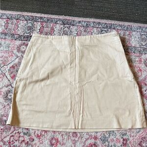 Beige Mini Skirt